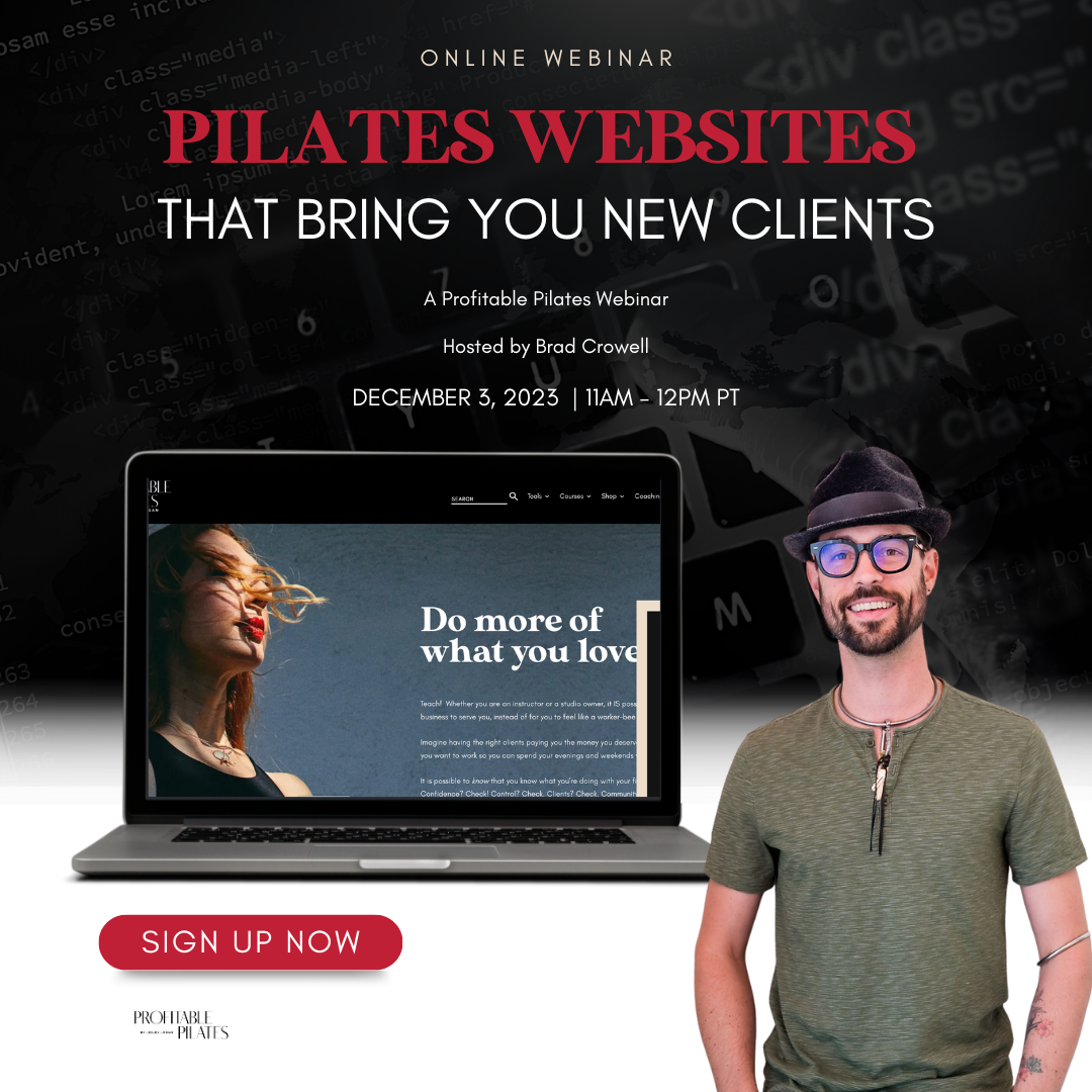 PP Webinar Pilates Websites that Bring You New Clients - Profitable Pilates